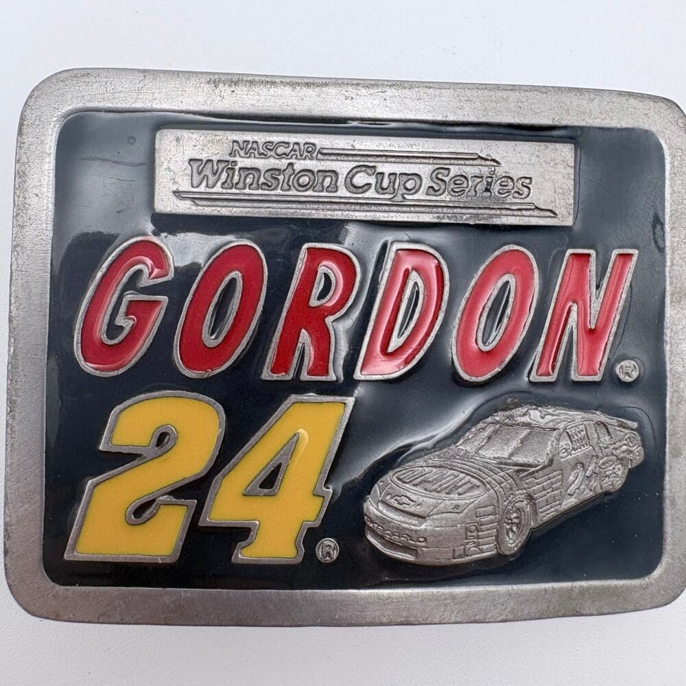 1998 Jeff Gordon Winston Cup Series Limited Edition Pewter Belt Buckle